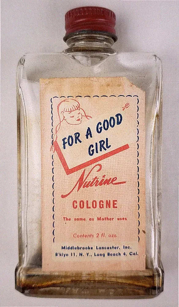 RARE Vintage MiddleBrooke Lancaster Nutrine Cologne Perfume Bottle MCM Mid Mod