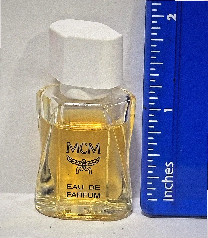Vintage MCM Eau De Parfum Mini Perfume Bottle White Cap Designer Fragrance