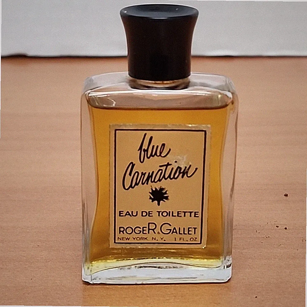 VINTAGE ROGER & GALLET BLUE CARNATION COLOGNE 1oz MCM