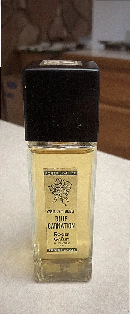 VINTAGE ROGER & GALLET OEILLET BLEU - BLUE CARNATION COLOGNE 2oz MCM