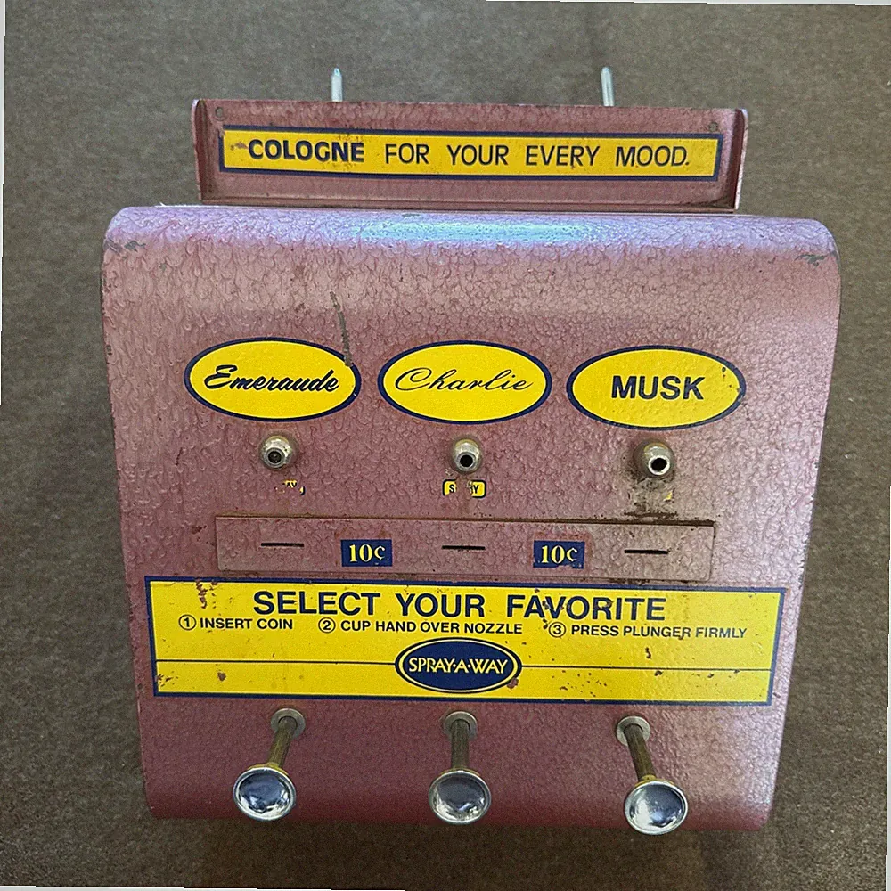 Vtg Spray-a-way 1950s PERFUME Cologne VENDING MACHINE MCM Rare